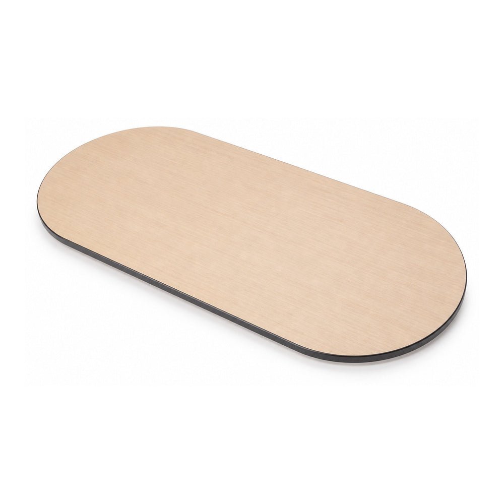 Cubierta Ovalada para Mesa de Juntas - GEBESA MESAS CONFIGURABLES - Frente 240 cm - Fondo 120 cm - Cubierta y Base de Aglomerado - GBJ941240BP - GEBESA - NOGAL BEAT - Cubierta para Mesa
