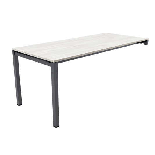 Escritorio de Oficina Ejecutivo - NOGAL BEAT HAMILTON 180 X 80 - Escritorio Sobre Credenza - Varios Colores - Acero Calibre 16 - Escritorio sobre credenza Hamilton 180x80 c/ cubierta 19mm - MOBILIARIO EN MOVIMIENTO - NOGAL BEAT - Escritorio