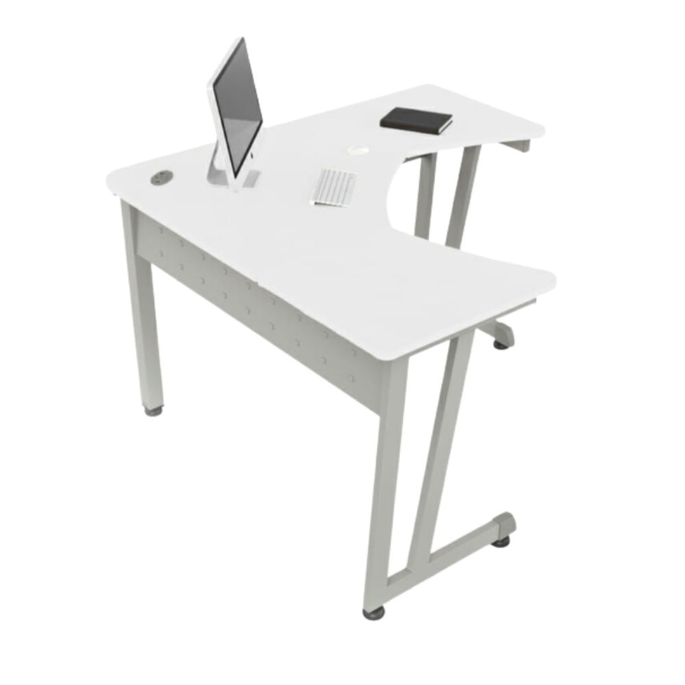 Escritorio para despacho - OFIK 233 - Varios Colores - Cubierta en Melamina y Estructura en Lámina - 233 - OFIK - NOGAL BEAT - Escritorio