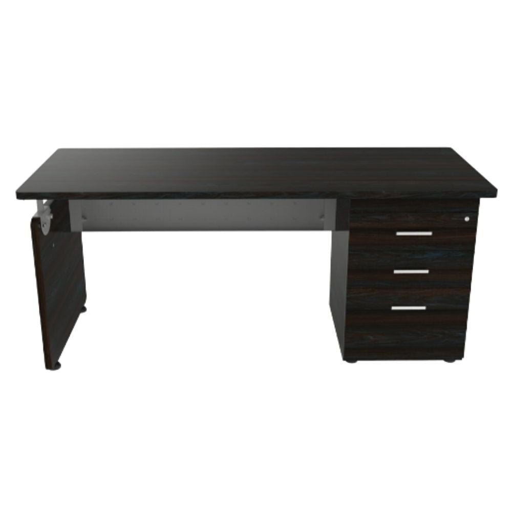 Escritorio para despacho - OFIK 237 - 3 Cajones - Cubierta en Melamina y Estructura en Lámina - 237 - OFIK - NOGAL BEAT - Escritorio