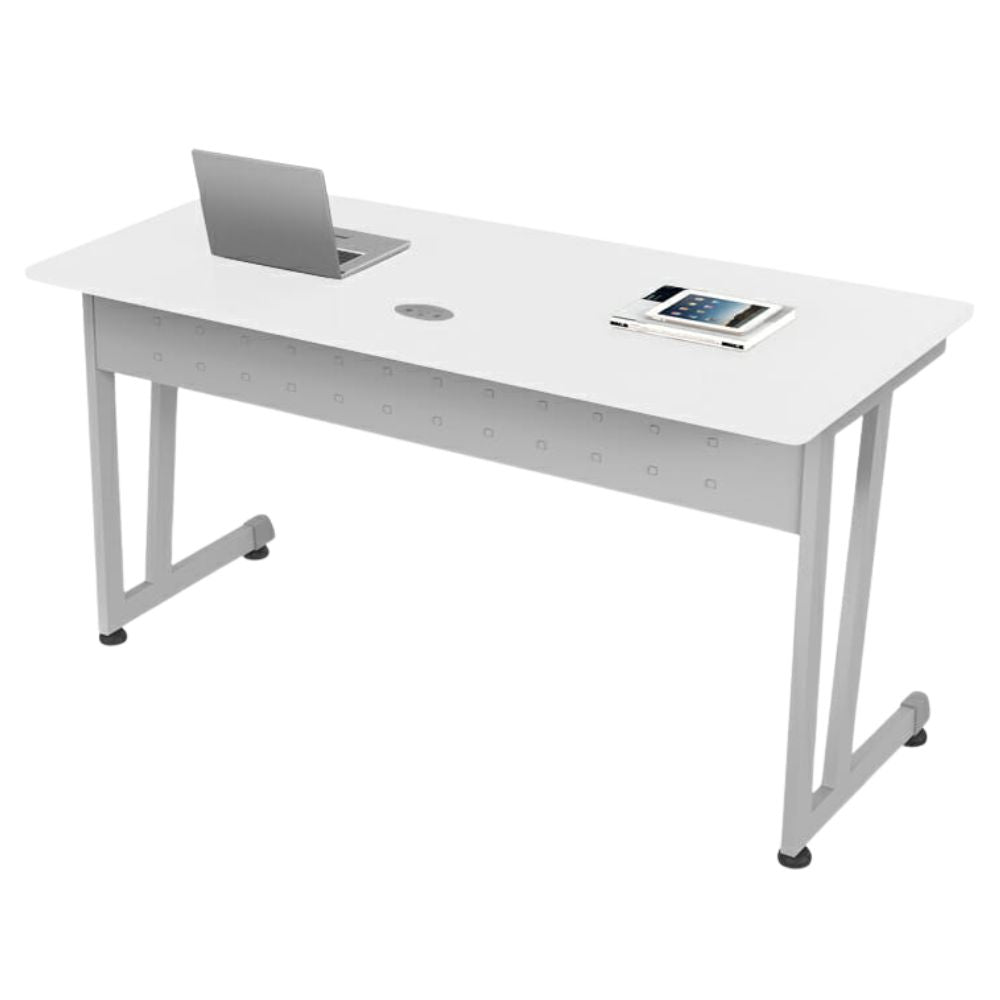 Escritorio para Instituciones - OFIK 271 Magistralle 153S - Cubierta en Melamina y Estructura en Acero - 271 - OFIK - NOGAL BEAT - Escritorio