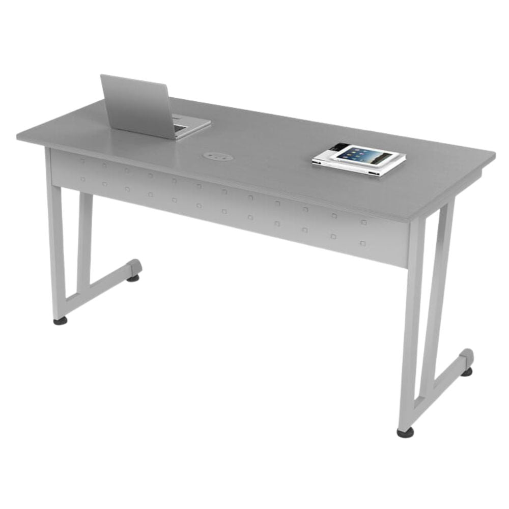 Escritorio para Instituciones - OFIK 271 Magistralle 153S - Cubierta en Melamina y Estructura en Acero - 271 - OFIK - NOGAL BEAT - Escritorio