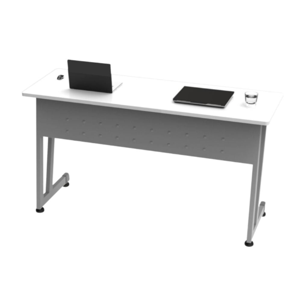 Escritorio para Oficina - OFIK 232 - Cubierta en Melamina y Estructura en Lámina - 232 - OFIK - NOGAL BEAT - Escritorio