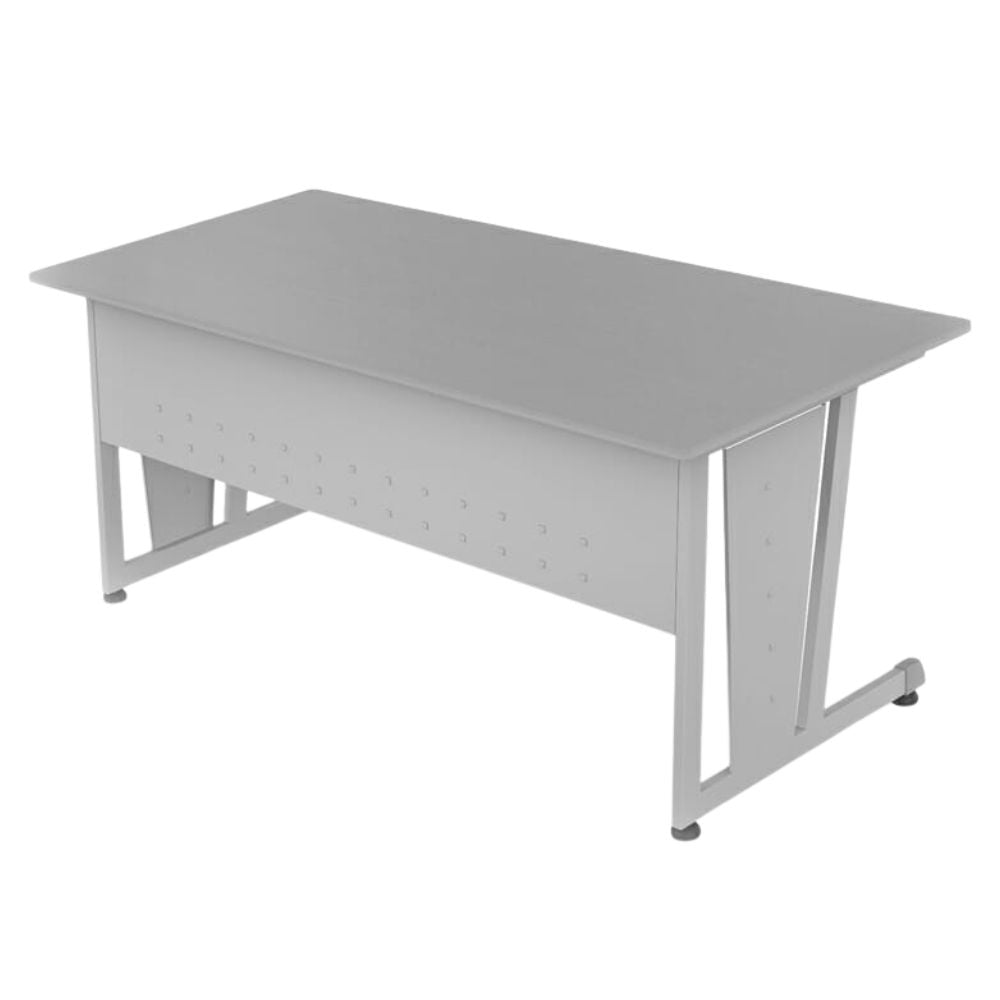 Escritorio para Oficina - OFIK 234 - Cubierta en Melamina y Estructura en Acero - 234 - OFIK - NOGAL BEAT - Escritorio