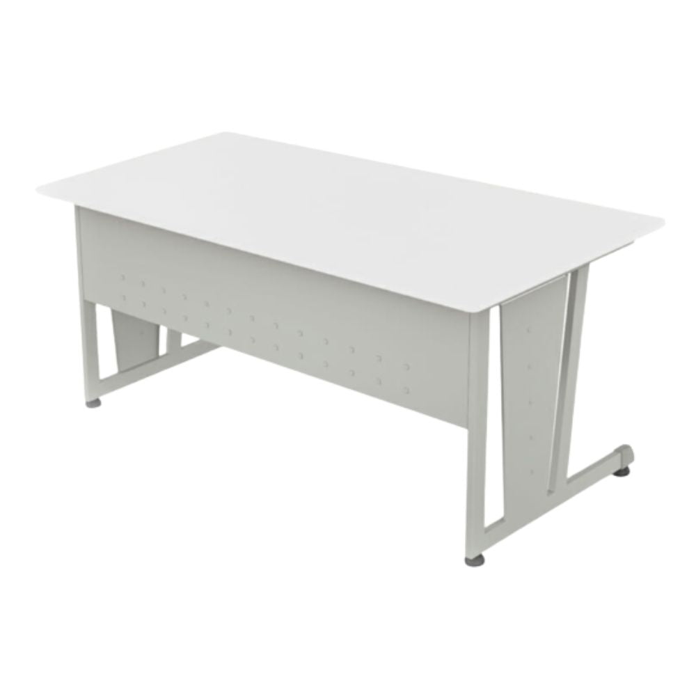 Escritorio para Oficina - OFIK 234 - Cubierta en Melamina y Estructura en Acero - 234 - OFIK - NOGAL BEAT - Escritorio