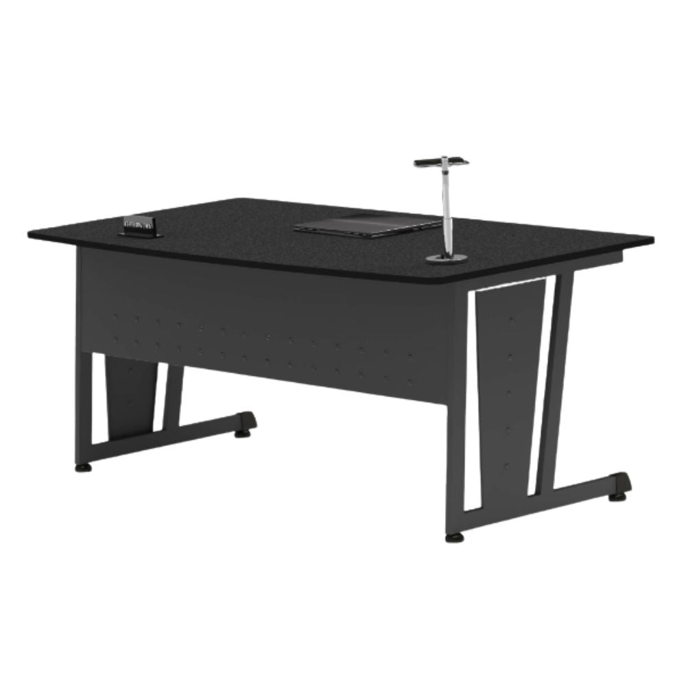 Escritorio para Oficina - OFIK 234 - Cubierta en Melamina y Estructura en Acero - 234 - OFIK - NOGAL BEAT - Escritorio