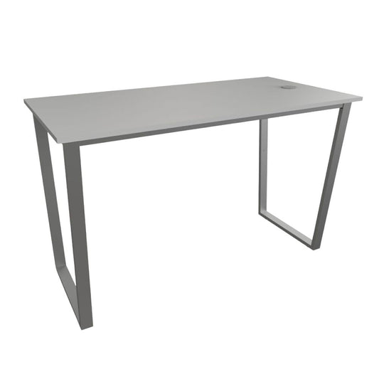 Escritorio para Oficina - OFIK VASARI 866 - Varios Colores - Cubierta en Melamina y Estructura en Acero - 866 - OFIK - NOGAL BEAT - Escritorio