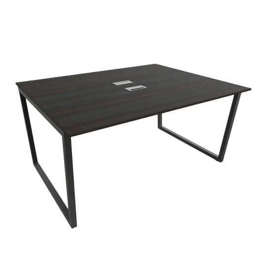 Escritorio para Oficina - OFIK VASARI 871 - Cubierta en Melamina y Estructura en Acero - 871 - OFIK - NOGAL BEAT - Escritorio