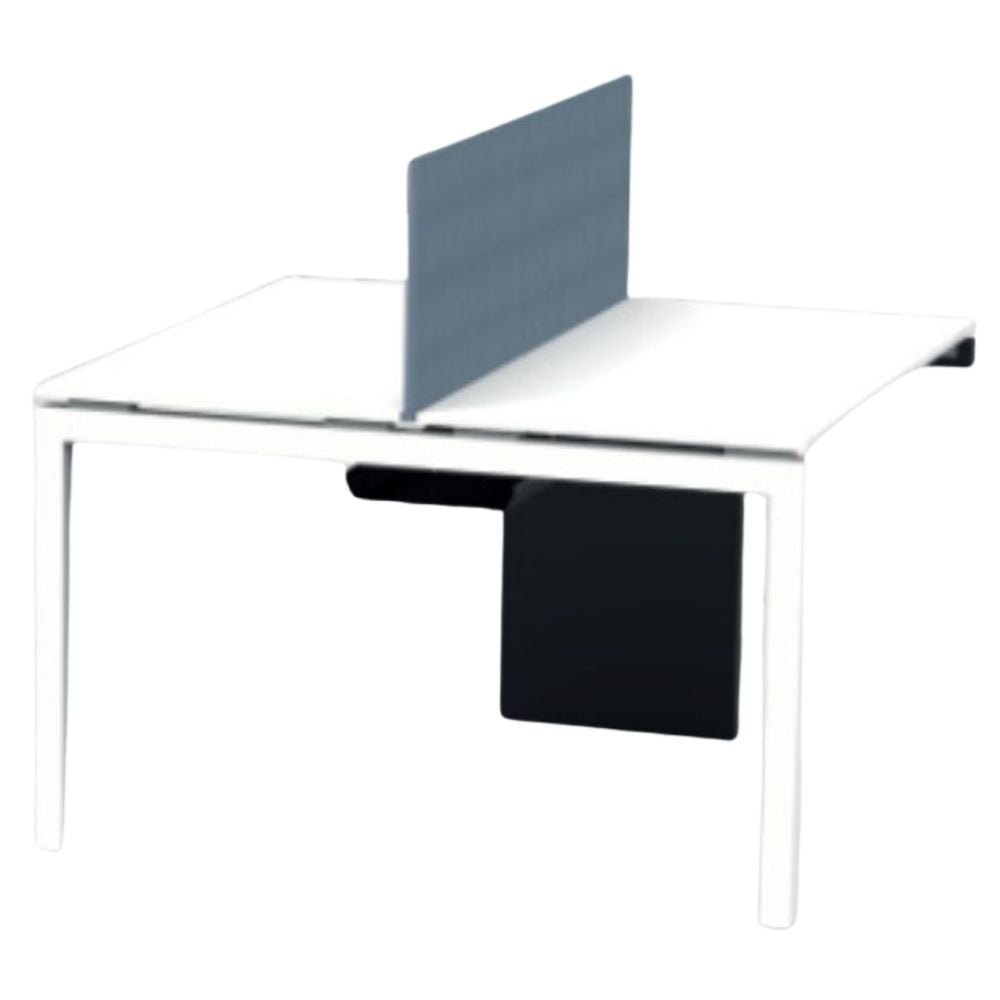 ESTACION SLIM PALETTE COLIN SPBA2DS | Estación Double Sided Add Two Kit Benching | Acero Melamina | Variedad de medidas | Interior - SPBA2DS - 120 - Colin - NOGAL BEAT - Estación, Ambientada