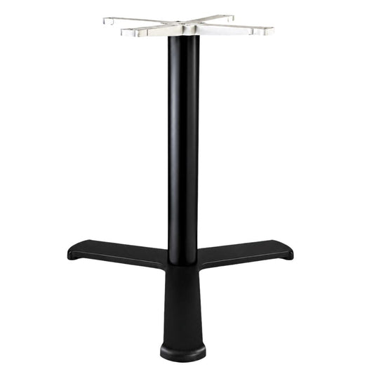 Estructura Baja para Mesas - LABENZE H73 160-07400 - Varios Colores - Columna Redonda y 3 Puntas - 160-07400-NGO - Labenze - NOGAL BEAT - Estructura para Mesa