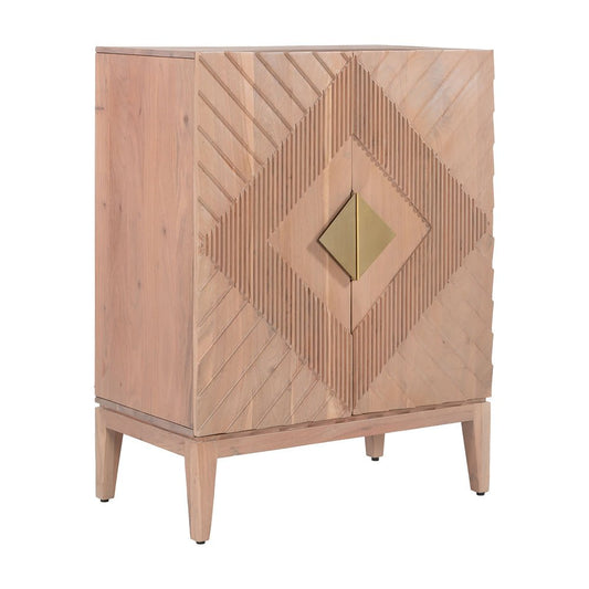 Gabinete para Consultorio - ZUO HIRA - Natural - Estructura y Cubierta en Acacia Maciza - 110799 - Zuo - NOGAL BEAT - Gabinete