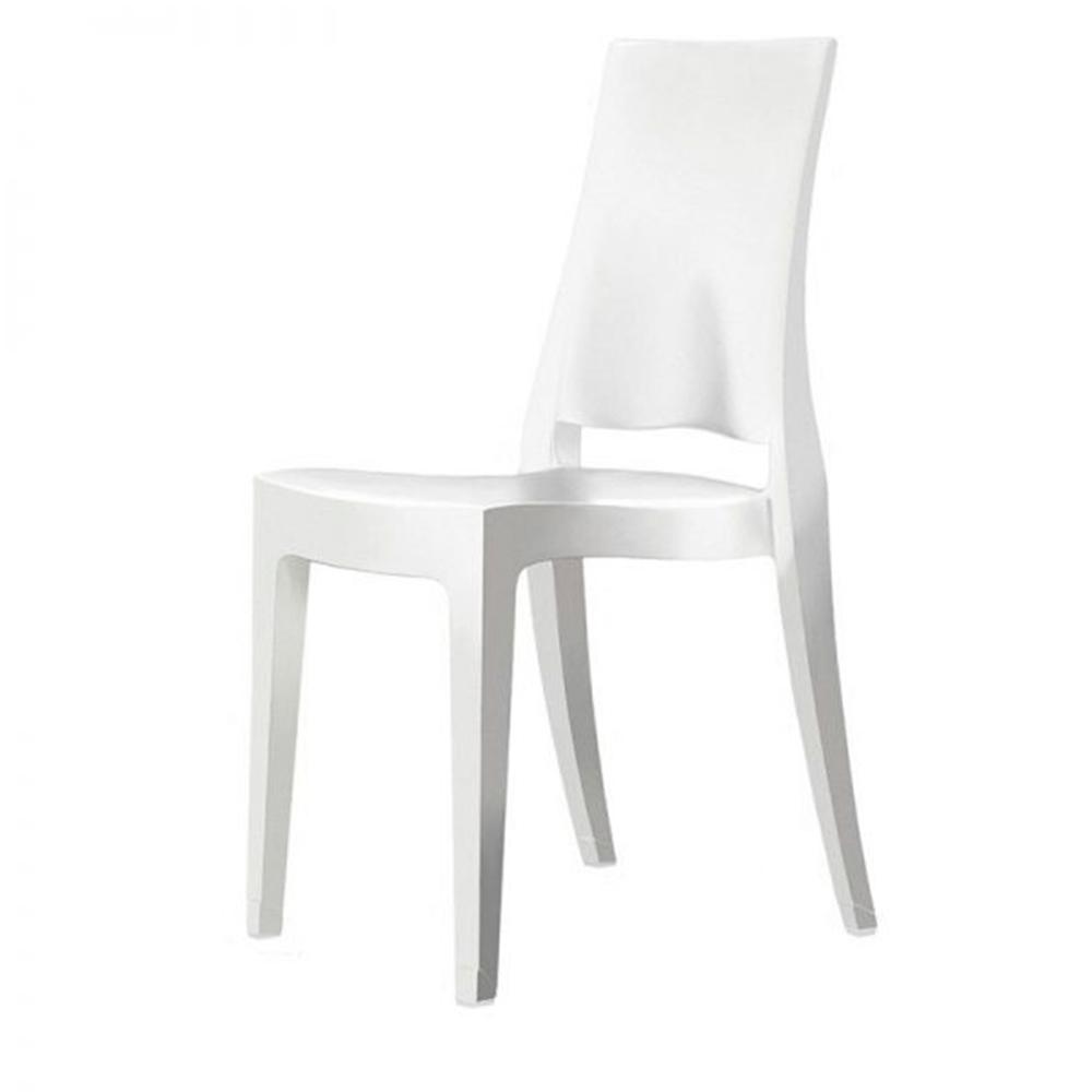 Silla de terraza Labenze Glenda de 4 patas con asiento y respaldo en policarbonato, varios colores.
