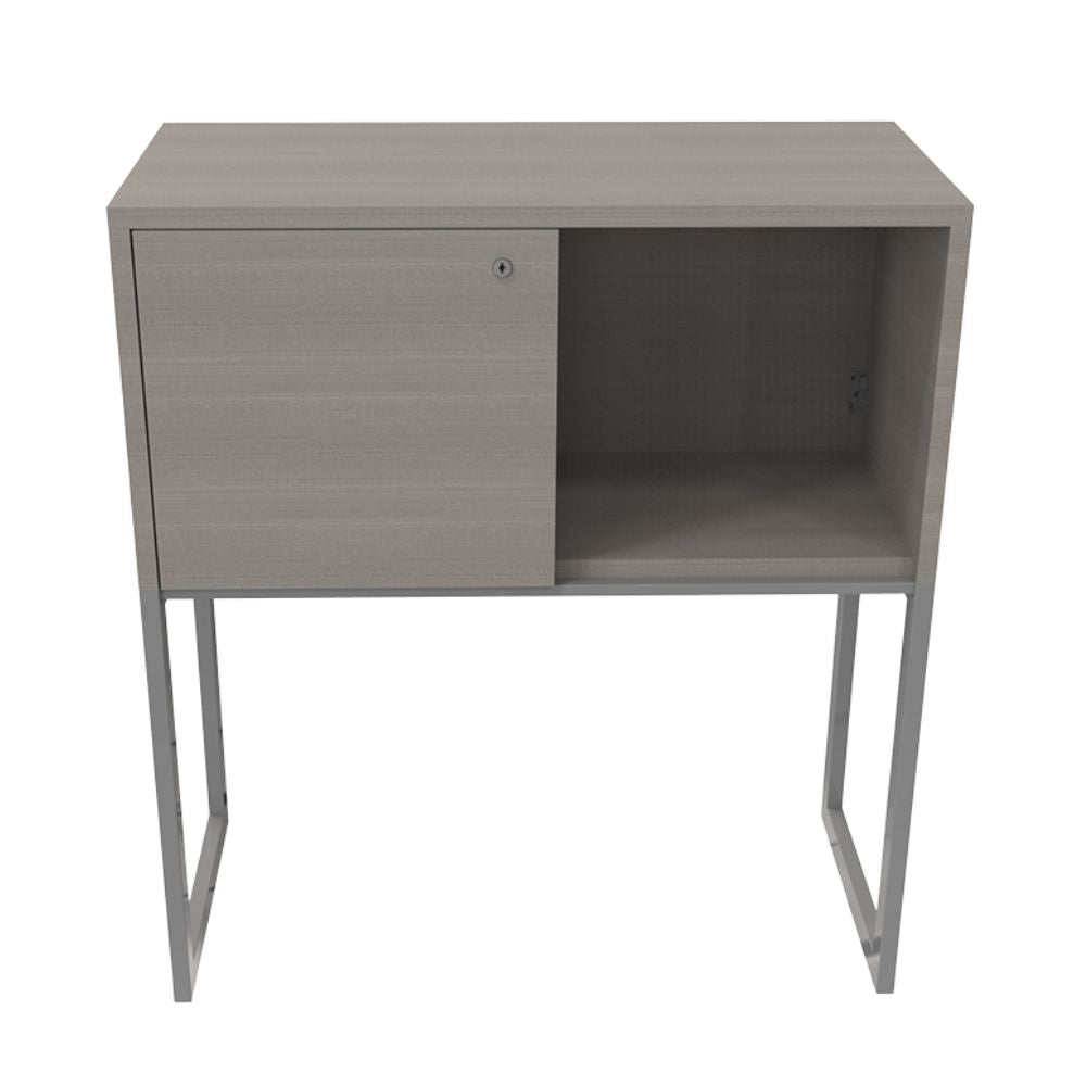 Librero para Clínica - OFIK URBAN 889 - Varios Colores - Cubierta en Melamina y Estructura en Acero - 890 - Ofik - NOGAL BEAT - Librero