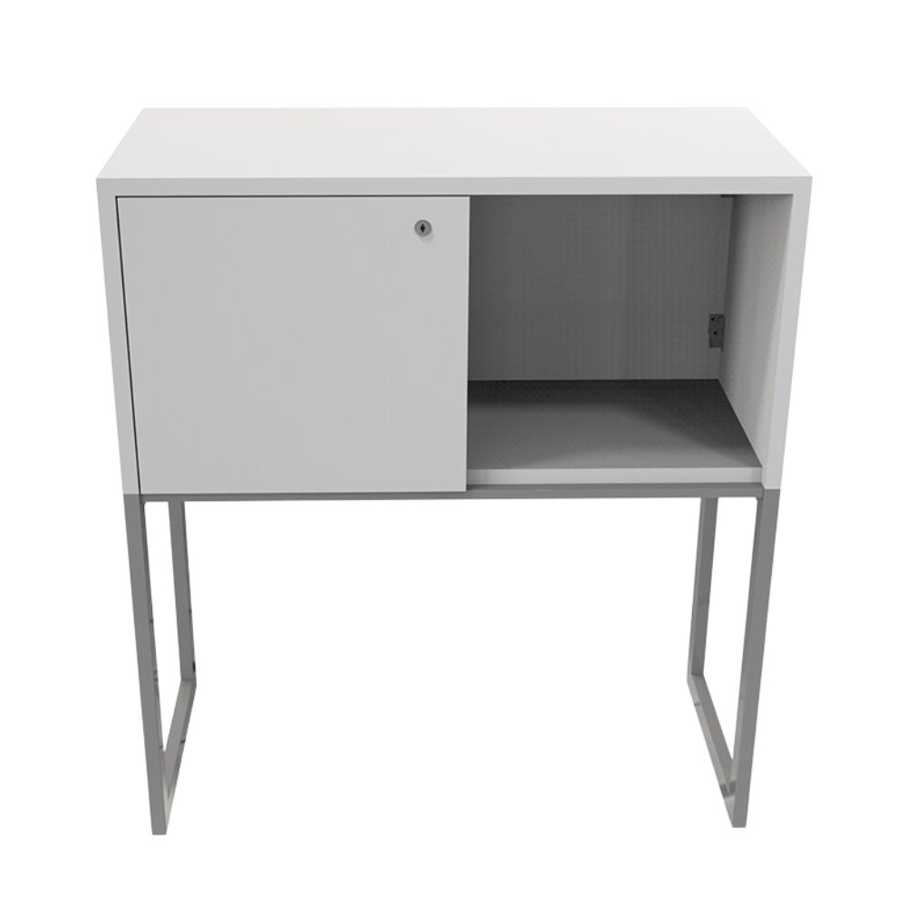 Librero para Clínica - OFIK URBAN 889 - Varios Colores - Cubierta en Melamina y Estructura en Acero - 889 - Ofik - NOGAL BEAT - Librero