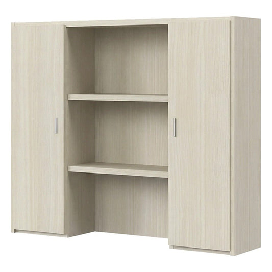 Librero sobre Credenza para Despacho - GEBESA PRIME - Frente 178 cm - 2 Puertas de Melamina - GBR478180 - GEBESA - NOGAL BEAT - Librero