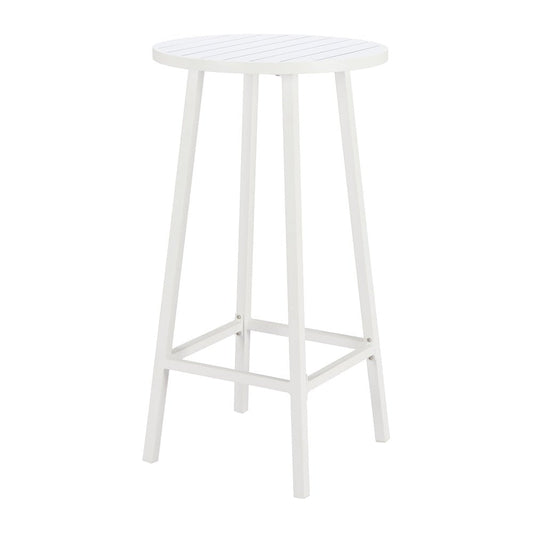 Mesa Alta de Terraza para Club de Playa - ZUO REN - Blanco - Estructura y Cubierta en Aluminio con Recubrimiento en Polvo - 704150 - Zuo - NOGAL BEAT - Mesa de Terraza