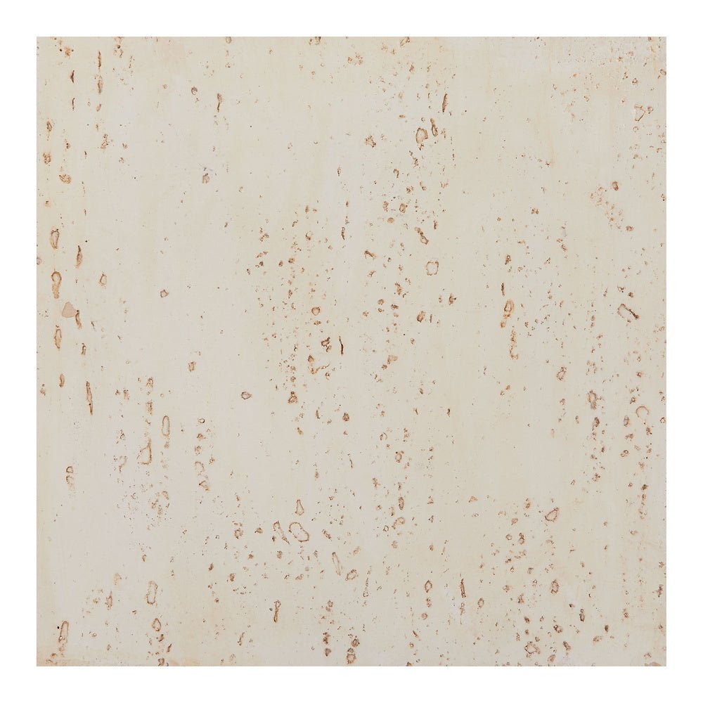 Mesa Auxiliar para Área de Descanso - ZUO KITARA - Beige - Cubierta de Óxido de Magnesio Símil Piedra y Estructura de Óxido de Magnesio - 110193 - Zuo - NOGAL BEAT - Mesa Comercial Interior