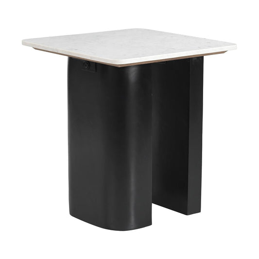 Mesa Auxiliar para Consultorio - ZUO FIORA - Varios Colores - Cubierta de Mármol y Estructura de MDF - 110933 - Zuo - NOGAL BEAT - Mesa Comercial Interior