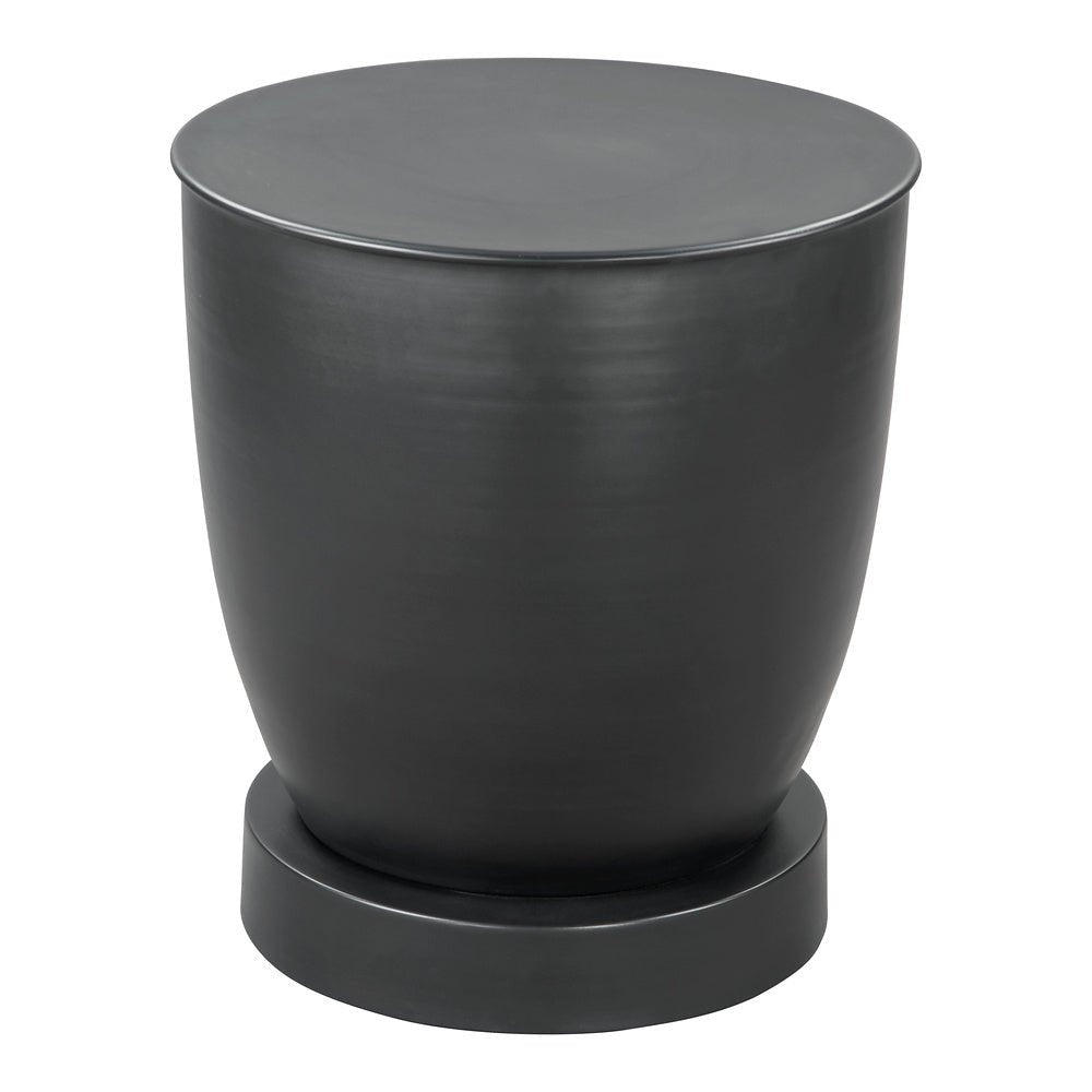 Mesa Auxiliar para Habitación de Hotel - ZUO BAKU - Negro - Estructura y Cubierta en Hierro con Recubrimiento en Polvo - 109755 - Zuo - NOGAL BEAT - Mesa Comercial Interior