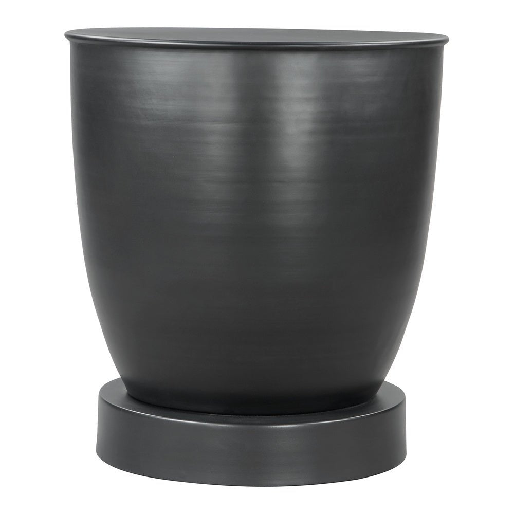 Mesa Auxiliar para Habitación de Hotel - ZUO BAKU - Negro - Estructura y Cubierta en Hierro con Recubrimiento en Polvo - 109755 - Zuo - NOGAL BEAT - Mesa Comercial Interior