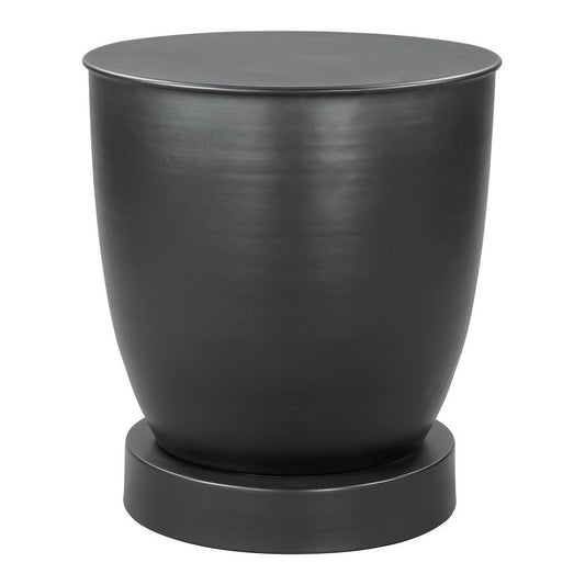 Mesa Auxiliar para Habitación de Hotel - ZUO BAKU - Negro - Estructura y Cubierta en Hierro con Recubrimiento en Polvo - 109755 - Zuo - NOGAL BEAT - Mesa Comercial Interior