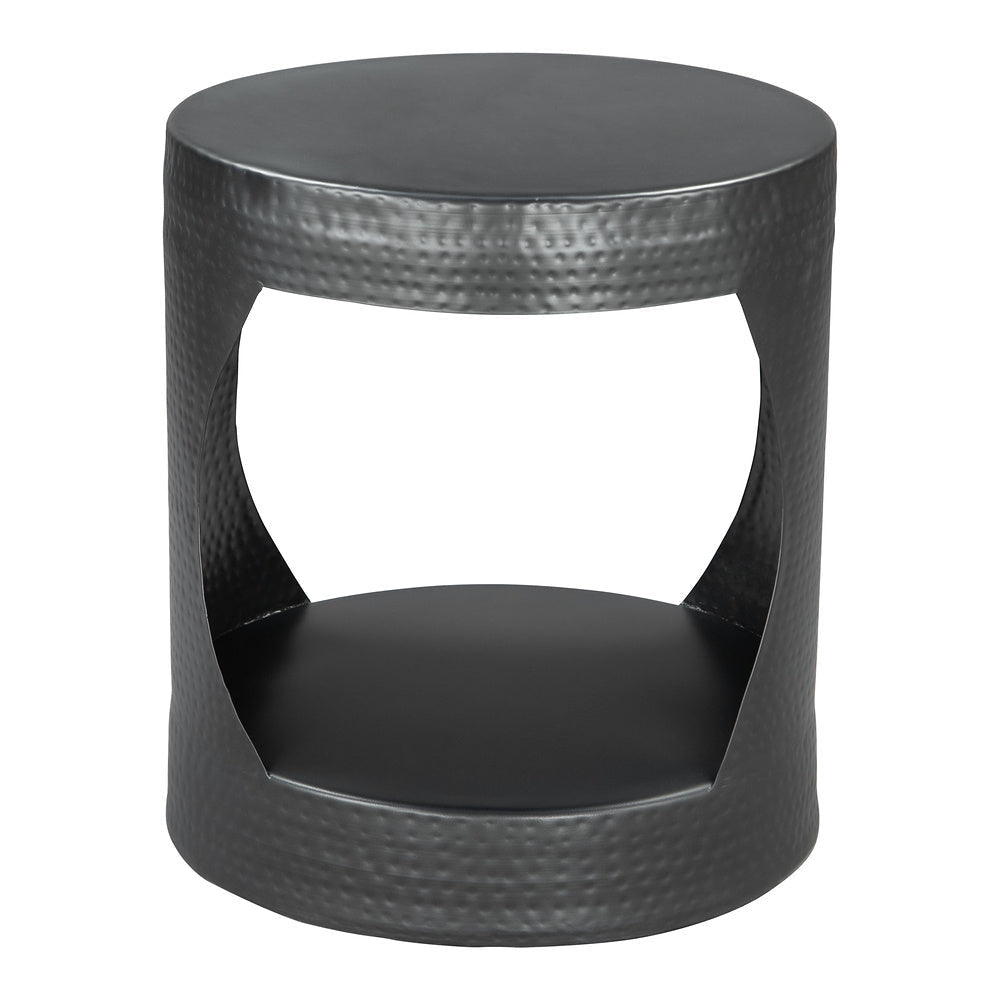Mesa Auxiliar para Lobby de Hotel - ZUO NUUK - Negro - Estructura y Cubierta en Hierro con Recubrimiento en Polvo - 109757 - Zuo - NOGAL BEAT - Mesa Comercial Interior