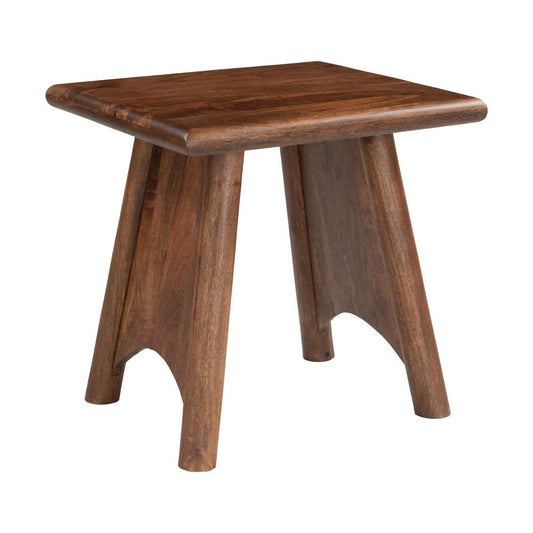 Mesa Auxiliar para Lounge - ZUO HECATE - Nogal - Estructura y Cubierta en Mango Macizo - 111173 - Zuo - NOGAL BEAT - Mesa Comercial Interior