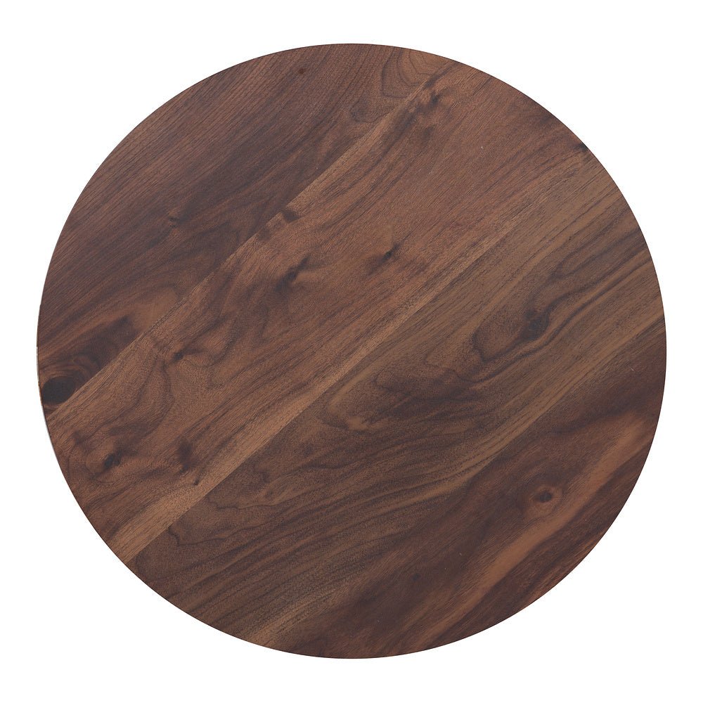 Mesa Bistró para Hotel - ZUO ALTO 60x60 101740 - Varios Colores - Cubierta de MDF Símil Madera y Estructura de Acero con Recubrimiento en Polvo - 101740 - Zuo - NOGAL BEAT - Mesa Comercial Interior