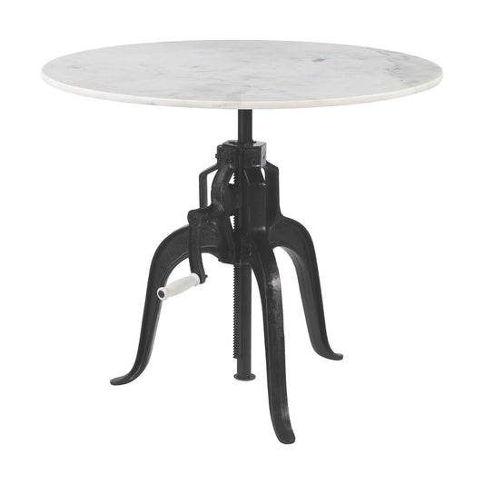 Mesa Bistró para Restaurante - ZUO MUFID - Varios Colores - Cubierta de Mármol Natural y Estructura de Hierro - 110809 - Zuo - NOGAL BEAT - Mesa Comercial Interior