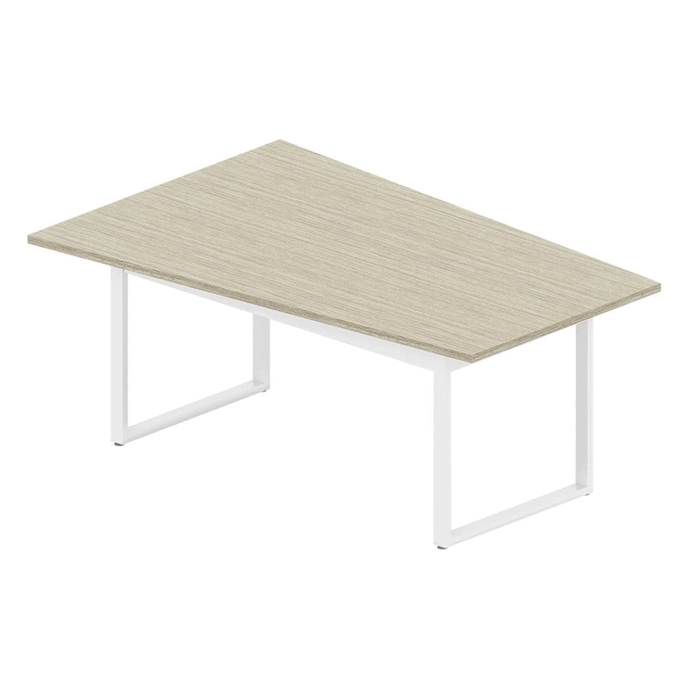 Mesa Colaborativa Bote para Oficina Abierta - GEBESA VENTI - Frente 150 cm - Cubierta de Aglomerado y Base de Acero - GDVE572150CN - GEBESA - NOGAL BEAT - Mesa de Juntas