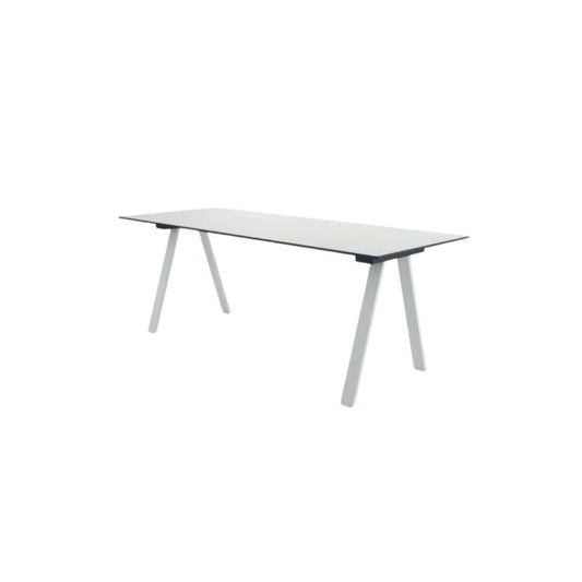 MESA COLOS VU B/R 2400 | Mesa Visitante Ocasional Bares Restaurantes | 75 cm | Base de Metal Estructurada en Tripie | Varios Colores | Cubierta Multicapa Laminada en Alta Presión | Interior - VU B/R 2400 - Colos - NOGAL BEAT - Mesas