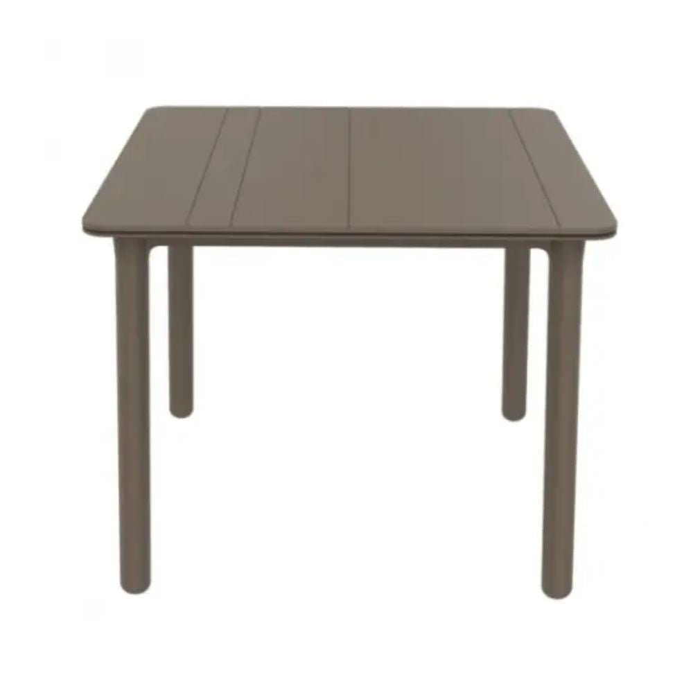 Mesa Comercial al Aire Libre 90 x 90 - RESOL SOLID 90 X 90 - Varios Colores - 4 Puntas y Protección UV - 4280 - Resol - NOGAL BEAT - Mesas