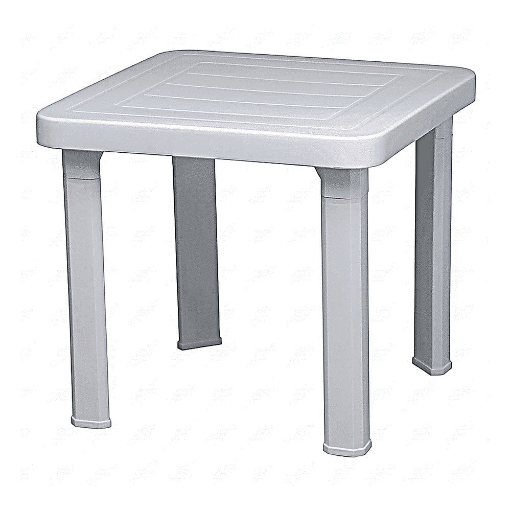 Mesa Comercial al Aire Libre Baja - RESOL ANDORRA - varios Colores - 4 Puntas con Patas Embutidas y Protección - 00110 - Resol - NOGAL BEAT - Mesa de Terraza