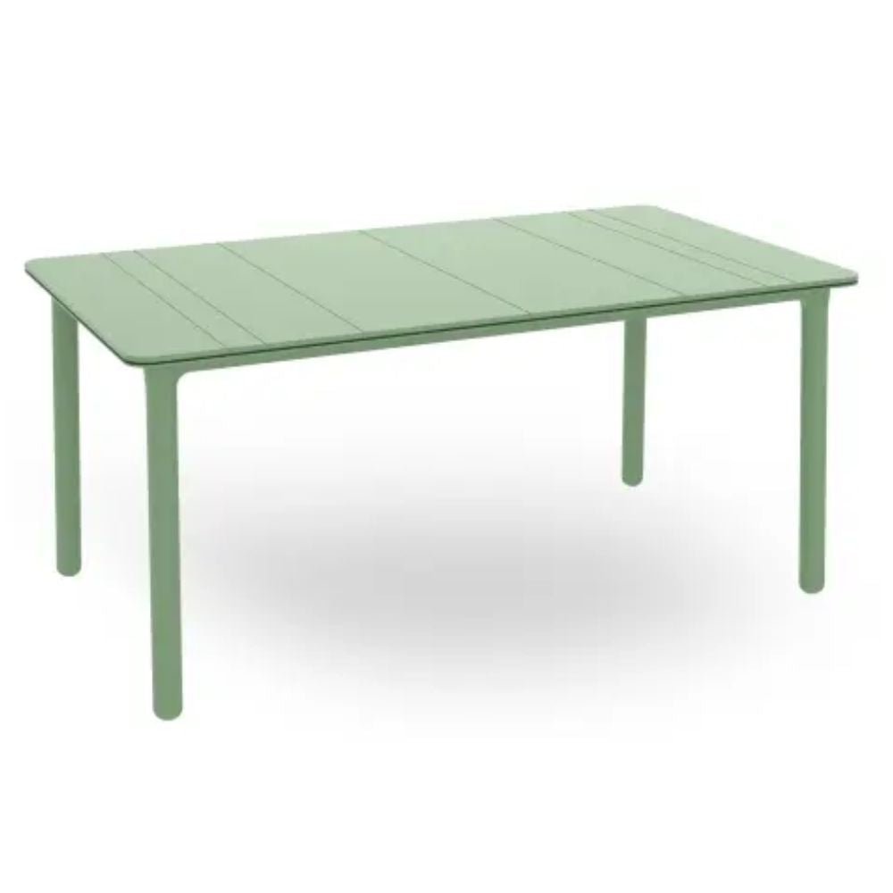 Mesa Comercial al Aire Libre Reciclado - RESOL SOLID RECYCLED 160 X 90 - Varios Colores - 4 Puntas y Protección UV - 06404 - Resol - NOGAL BEAT - Mesas