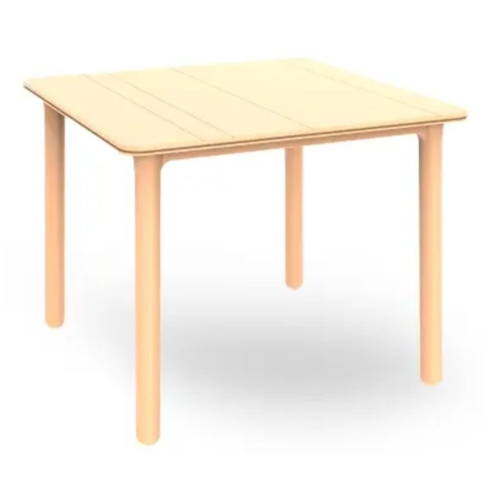 Mesa Comercial al Aire Libre Reciclado - RESOL SOLID RECYCLED 90 X 90 - Varios Colores - 4 Puntas y Protección UV - 6398 - Resol - NOGAL BEAT - Mesas