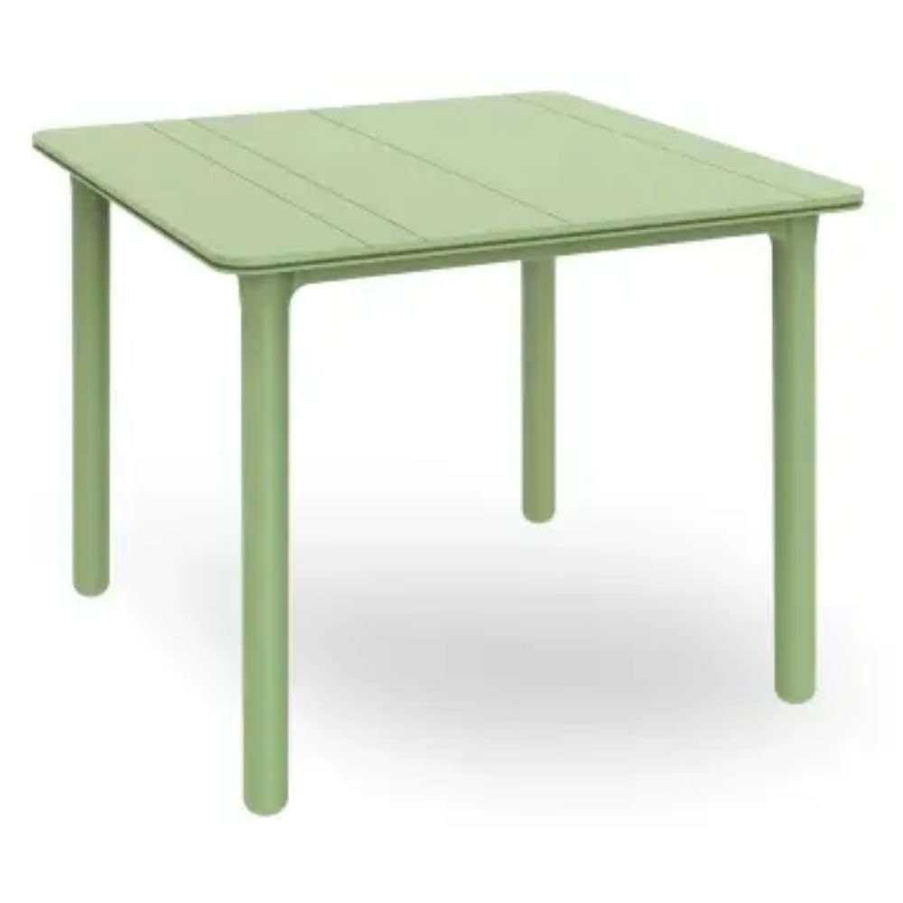 Mesa Comercial al Aire Libre Reciclado - RESOL SOLID RECYCLED 90 X 90 - Varios Colores - 4 Puntas y Protección UV - 6400 - Resol - NOGAL BEAT - Mesas