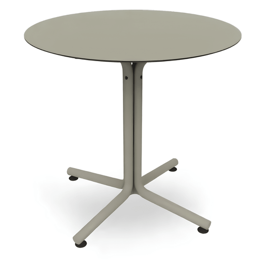 Mesa Comercial Circular - RESOL BINI HPL - Varios Colores - Protección UV - Tablero en Compacto Fenólico - 06635 - Resol - NOGAL BEAT - Mesas