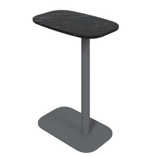 Mesa Comercial Para Bar - BRATTI ALLY ALLY - Negro - Melamina - ALLY Carrara blanco - Bratti - NOGAL BEAT - 
