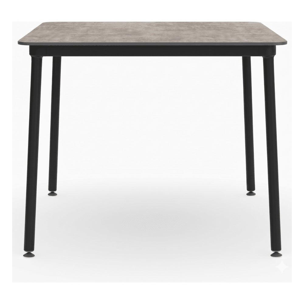 Mesa Comercial para Restaurantes - RESOL HUB 80x80 - Varios Colores - Estructura de Aluminio Lacado - 06330 - Resol - NOGAL BEAT - Mesa Comercial Interior