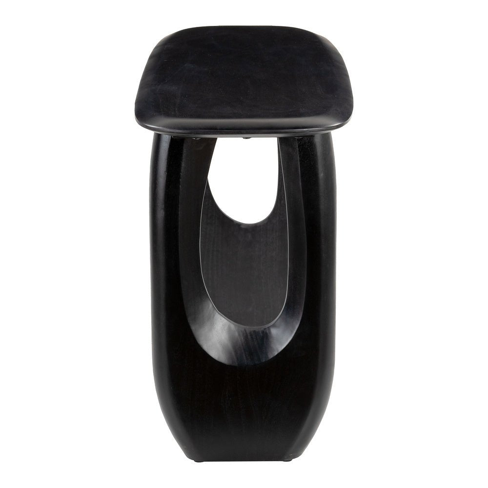 Mesa Consola para Coworking - ZUO ARASAN - Negro - Cubierta de Madera de Acacia Pintada y Estructura de Madera de Acacia - 110226 - Zuo - NOGAL BEAT - Mesa Comercial Interior