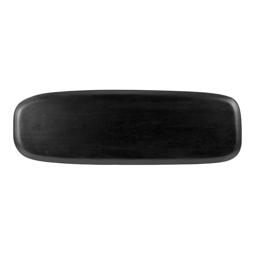 Mesa Consola para Coworking - ZUO ARASAN - Negro - Cubierta de Madera de Acacia Pintada y Estructura de Madera de Acacia - 110226 - Zuo - NOGAL BEAT - Mesa Comercial Interior