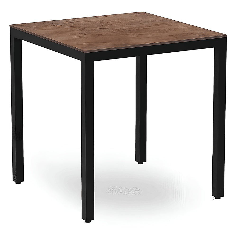 Mesa Cuadrada para Bistró - RESOL BARCINO COMPACT SQUARE 70X70 - Varios Colores - Estructura Aluminio - 04022 - Resol - NOGAL BEAT - Mesa Comercial Interior
