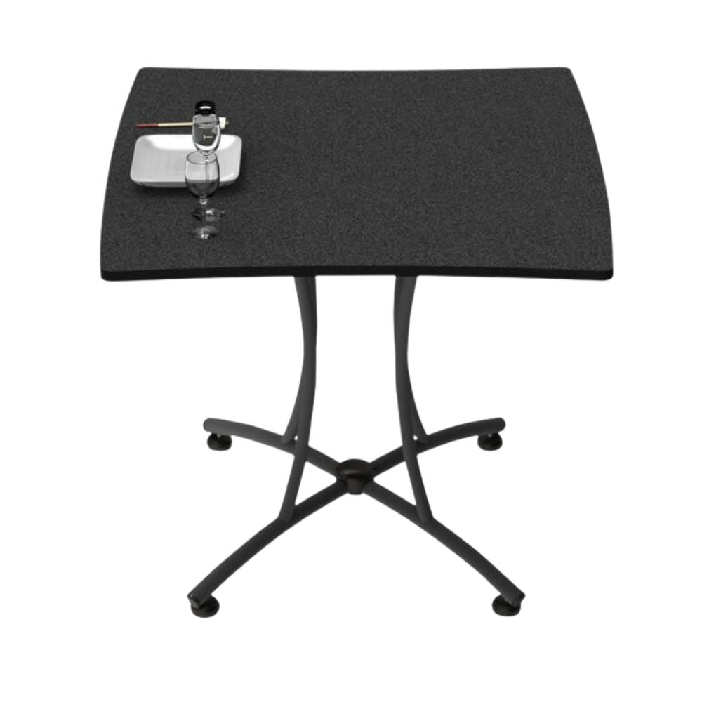 Mesa Cuadrada para Cafetería - OFIK 253 Palermo 702 - Cubierta en Melamina y Estructura en Acero - OFK 253 - OFIK - NOGAL BEAT - Mesas