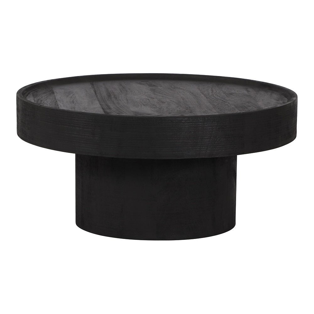 Mesa de Centro para Lobby de Hotel - ZUO WATSON - Negro - Cubierta de Madera de Mango Pintada y Estructura de Madera de Mango - 109084 - Zuo - NOGAL BEAT - Mesa Comercial Interior