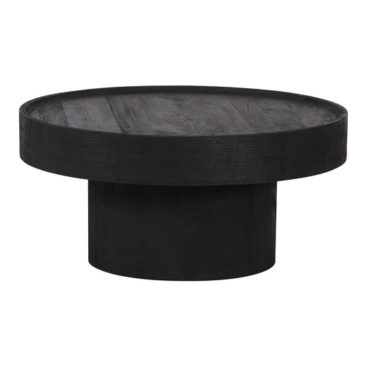 Mesa de Centro para Lobby de Hotel - ZUO WATSON - Negro - Cubierta de Madera de Mango Pintada y Estructura de Madera de Mango - 109084 - Zuo - NOGAL BEAT - Mesa Comercial Interior