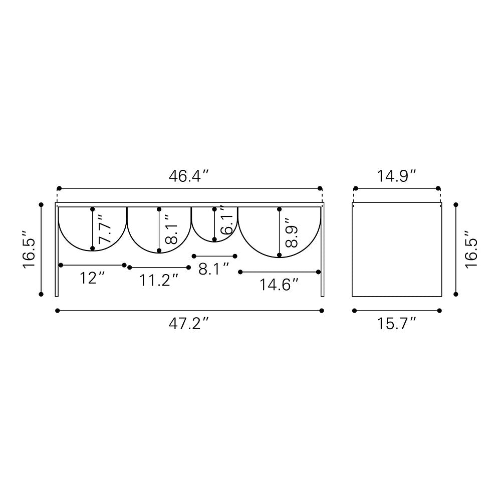 Mesa de Centro para Sala de Espera - ZUO REED - Varios Colores - Cubierta de Vidrio Templado Entintado y Estructura de Acero con Recubrimiento en Polvo - 109842 - Zuo - NOGAL BEAT - Mesa Comercial Interior
