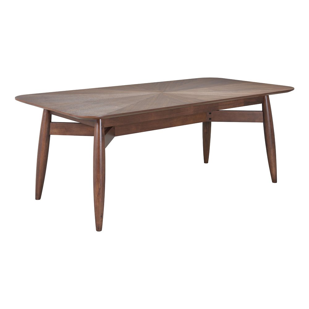 Mesa de Comedor para Cafetería - ZUO SILEA RECTANGULAR - Espresso - Estructura y Cubierta en Madera de Hule - 110506 - Zuo - NOGAL BEAT - Mesa Comercial Interior