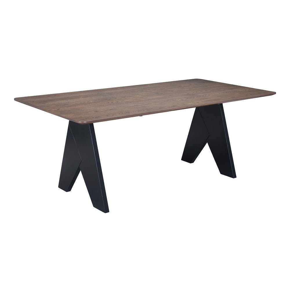 Mesa de Comedor para Food Court - ZUO LISSE RECTANGULAR - Espresso - Estructura y Cubierta en Madera de Hule - 110500 - Zuo - NOGAL BEAT - Mesa Comercial Interior