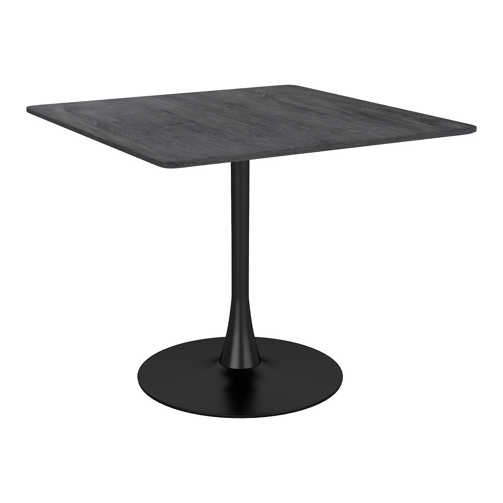 Mesa de Comedor para Salón de Eventos - ZUO MOLLY - Negro - Cubierta de MDF Símil Madera y Estructura de Acero con Recubrimiento en Polvo - 101819 - Zuo - NOGAL BEAT - Mesa Comercial Interior