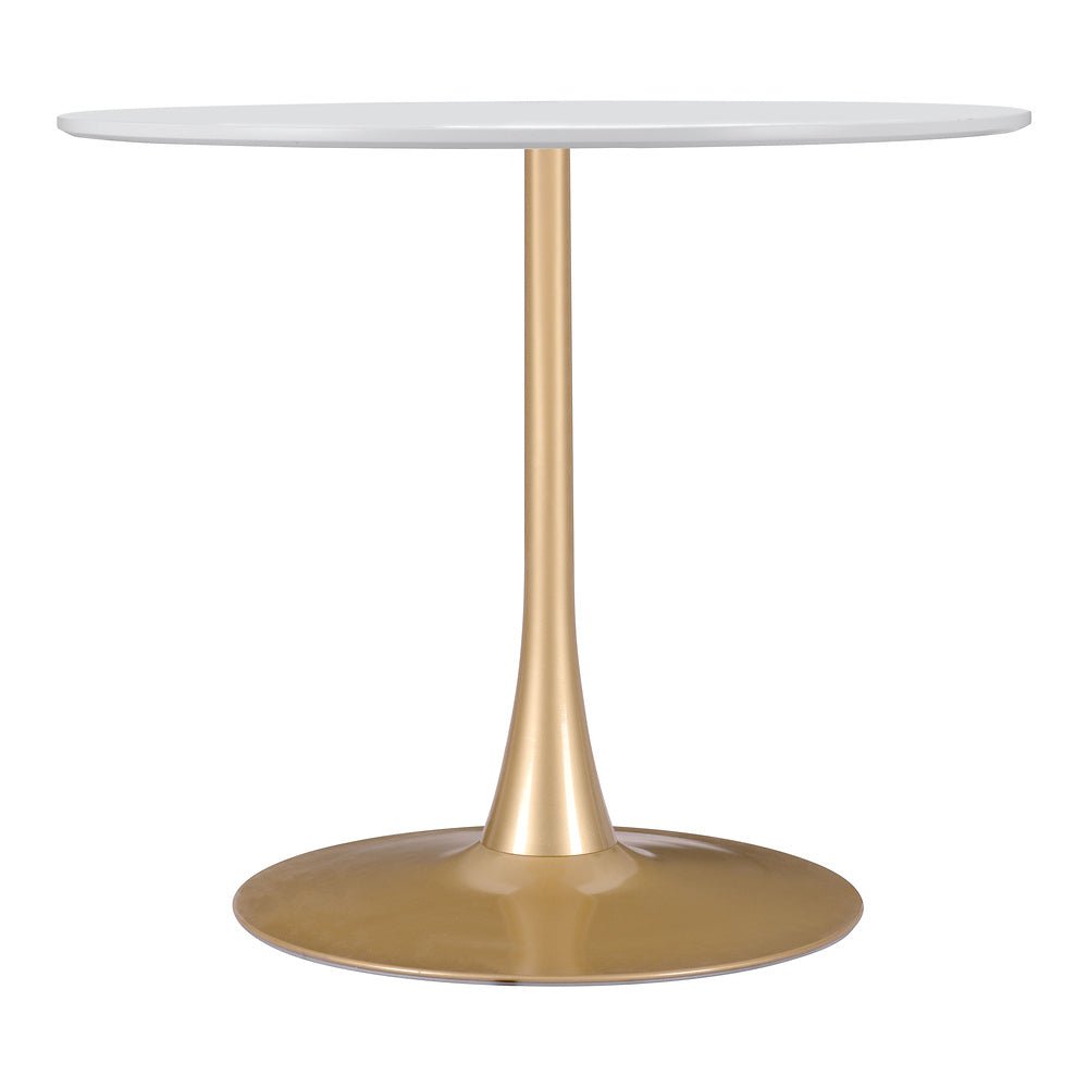 Mesa de Comedor para Salón de Eventos - ZUO OPUS - Varios Colores - Cubierta de MDF Pintado y Estructura de Acero con Recubrimiento en Polvo - 101568 - Zuo - NOGAL BEAT - Mesa Comercial Interior